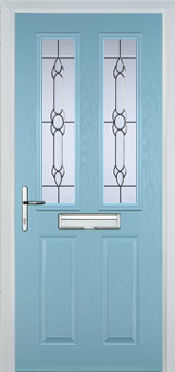 Enfield Cotswold composite door in Duck Egg Blue