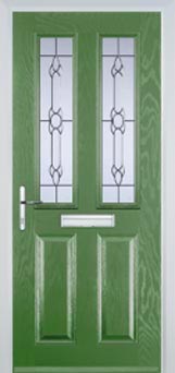 Enfield Cotswold composite door in Fern Green