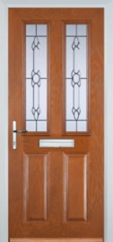 Enfield Cotswold composite door in Oak