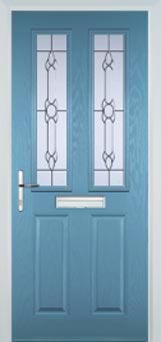 Enfield Cotswold composite door in Pastel Blue