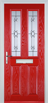 Enfield Cotswold composite door in Poppy Red