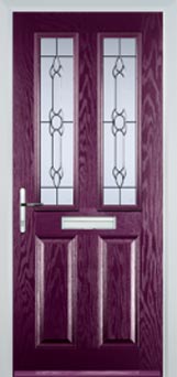 Enfield Cotswold composite door in Purple