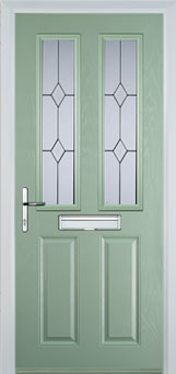 Enfield Charcoal Sticks composite door in Chartwell Green