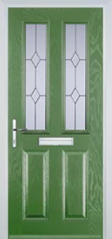 Enfield Charcoal Sticks composite door in Fern Green