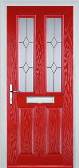 Enfield Charcoal Sticks composite door in Poppy Red