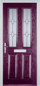 Enfield Charcoal Sticks composite door in Purple