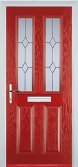 Enfield Charcoal Sticks composite door in Red