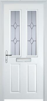 Enfield Charcoal Sticks composite door in White