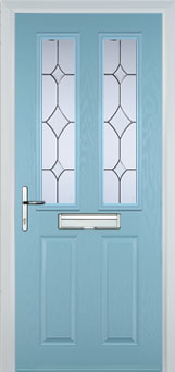 Enfield Contora composite door in Duck Egg Blue