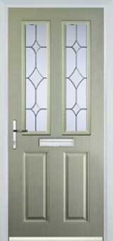 Enfield Contora composite door in Pastel Green