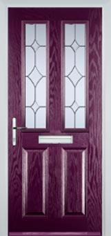 Enfield Contora composite door in Purple