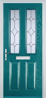Enfield Contora composite door in Turquoise