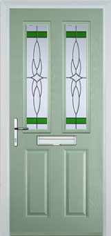 Enfield Chantilly composite door in Chartwell Green