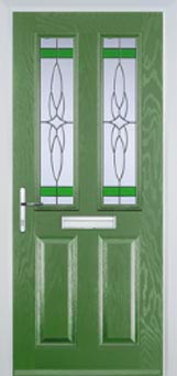 Enfield Chantilly composite door in Fern Green