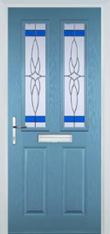 Enfield Chantilly composite door in Pastel Blue