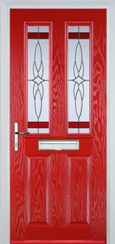 Enfield Chantilly composite door in Poppy Red