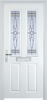 Enfield Chantilly composite door in White