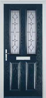 Enfield Clear Bevel composite door in Beige