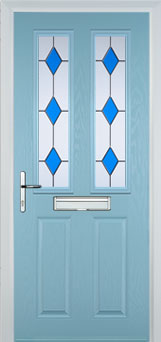 Enfield Digital composite door in Duck Egg Blue