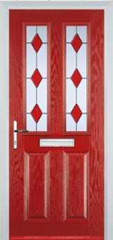 Enfield Digital composite door in Red