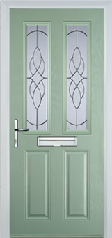 Enfield Everglade composite door in Chartwell Green