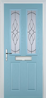 Enfield Everglade composite door in Duck Egg Blue
