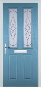 Enfield Everglade composite door in Pastel Blue