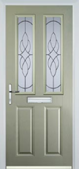Enfield Everglade composite door in Pastel Green
