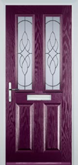 Enfield Everglade composite door in Purple