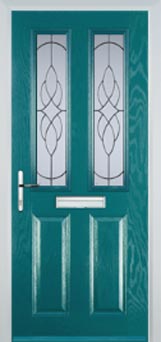 Enfield Everglade composite door in Turquoise