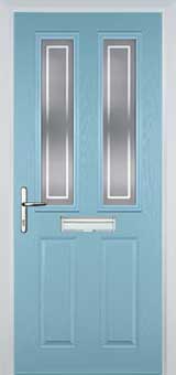 Enfield Enville composite door in Duck Egg Blue