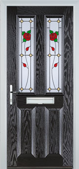 Enfield Pelerine composite door in Black-Brown