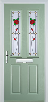 Enfield Pelerine composite door in Chartwell Green