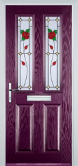 Enfield Pelerine composite door in Purple