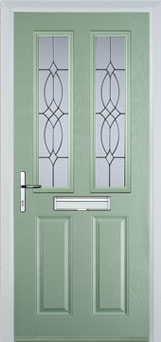 Enfield Florielle composite door in Chartwell Green