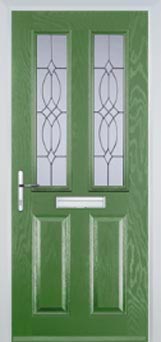 Enfield Florielle composite door in Fern Green