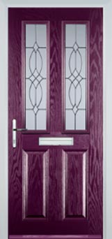 Enfield Florielle composite door in Purple