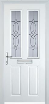 Enfield Florielle composite door in White