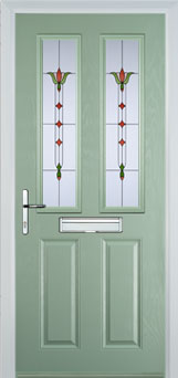 Enfield Autumn Falls composite door in Chartwell Green