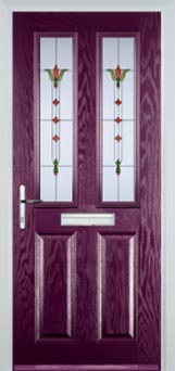 Enfield Autumn Falls composite door in Purple