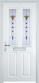 Enfield Autumn Falls composite door in White