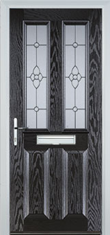 Enfield Taffeta composite door in Black-Brown