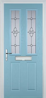 Enfield Taffeta composite door in Duck Egg Blue