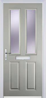 Enfield Gold Lead composite door in Anthracite Grey