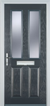 Enfield Gold Lead composite door in Grey