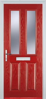 Enfield Gold Lead composite door in Red