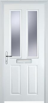 Enfield Gold Lead composite door in White