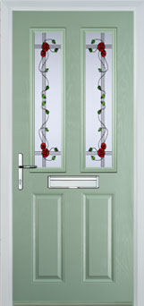 Enfield Mayflower composite door in Chartwell Green