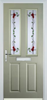 Enfield Mayflower composite door in Pastel Green