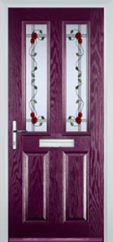 Enfield Mayflower composite door in Purple